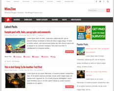 MineZine Blogger Template