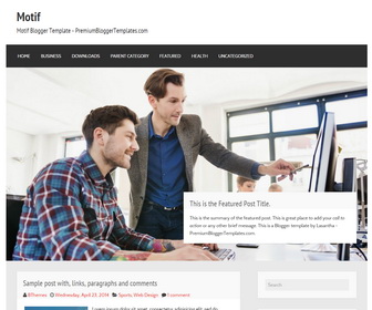 Motif Blogger Template