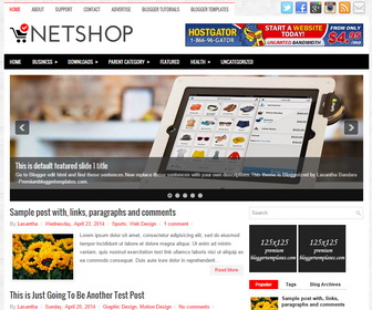 NetShop Blogger Template