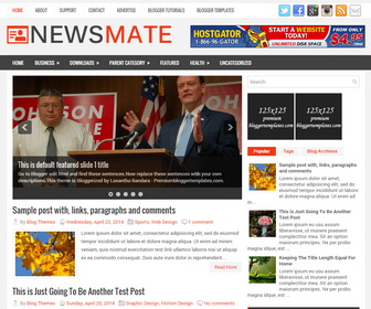 NewsMate Blogger Template