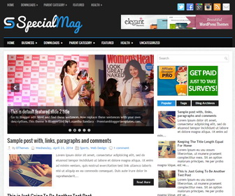 SpecialMag Blogger Template