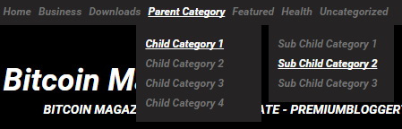 Top Menu - Bitcoin Magazine Blogger Template