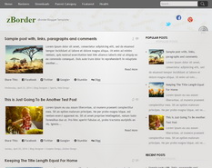 zBorder Blogger Template