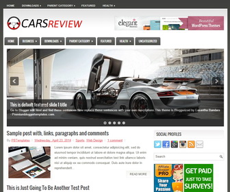 CarsReview Blogger Template