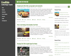 LiveRide Blogger Template