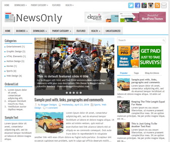 NewsOnly Blogger Template