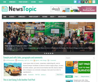 NewsTopic Blogger Template