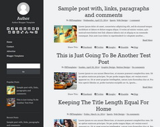 Author Blogger Template