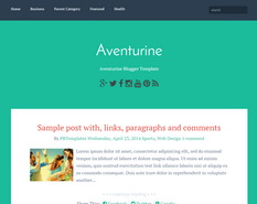 Aventurine Blogger Template