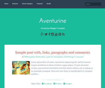 Aventurine Blogger Template