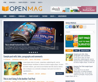 OpenMag Blogger Template