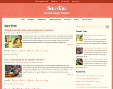 RetroTale Blogger Template