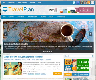 TravelPlan Blogger Template