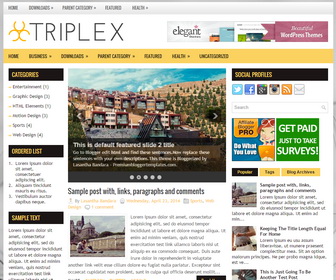 Triplex Blogger Template