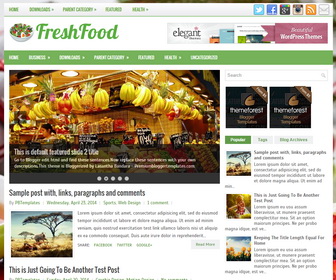 FreshFood Blogger Template