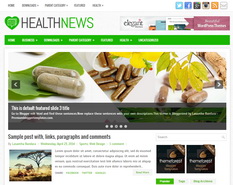 HealthNews Blogger Template