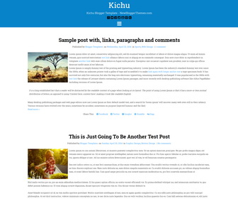 Kichu Blogger Template