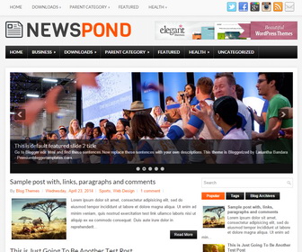 NewsPond Blogger Template