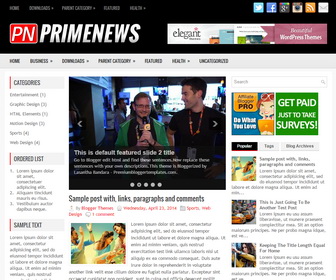 PrimeNews Blogger Template