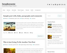 Semplicemente Blogger Template