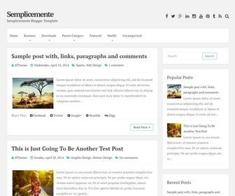 Semplicemente Blogger Template