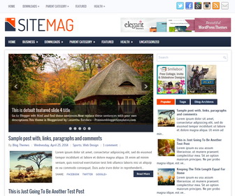 SiteMag Blogger Template
