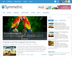 Symmetric Blogger Template