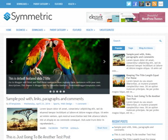 Symmetric Blogger Template