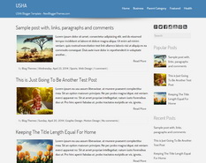 USHA Blogger Template