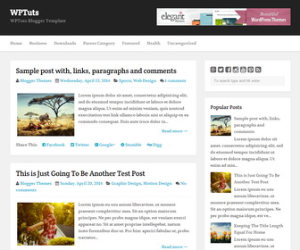 WPTuts Blogger Template
