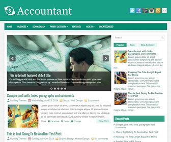 Accountant Blogger Template