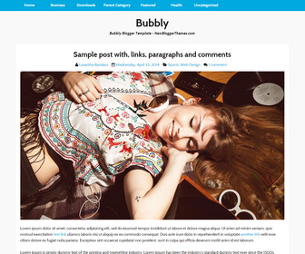 Bubbly Blogger Template