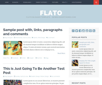 Flato Blogger Template