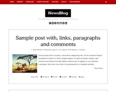 NewsBlog Blogger Template