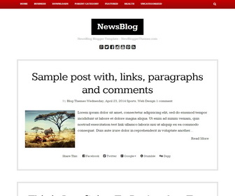 NewsBlog Blogger Template