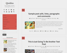 Quidus Blogger Template