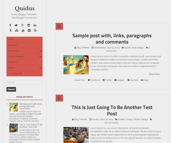 Quidus Blogger Template