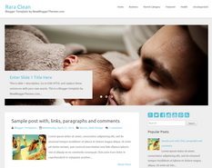 Rara Clean Blogger Template