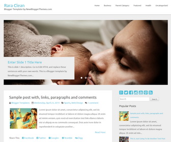 Rara Clean Blogger Template