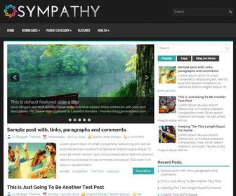 Sympathy Blogger Template