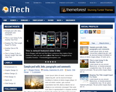 iTech Blogger Template