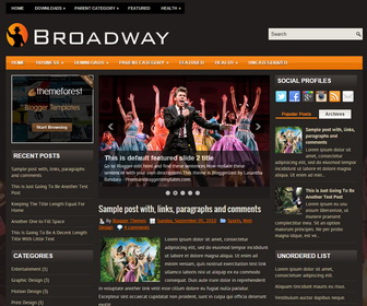 Broadway Blogger Template