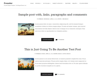 Founder Blogger Template