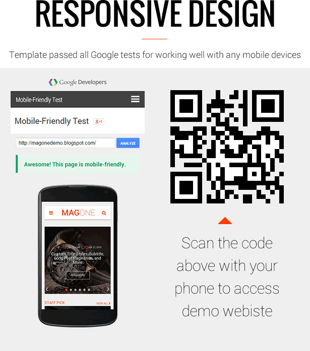 Mobile Friendly - MagOne Blogger Template