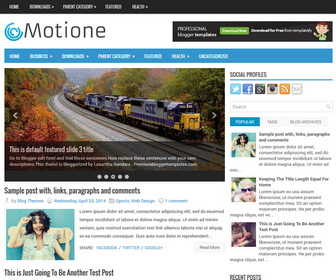 Motione Blogger Template