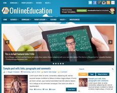 OnlineEducation Blogger Template