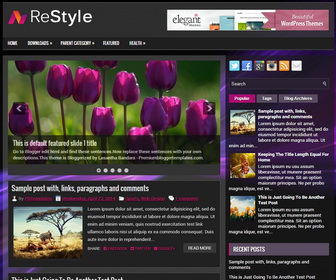 ReStyle Blogger Template