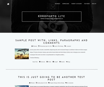 RokoPhoto Lite Blogger Template