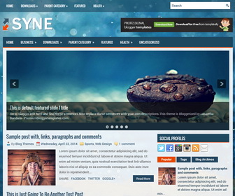 Syne Blogger Template