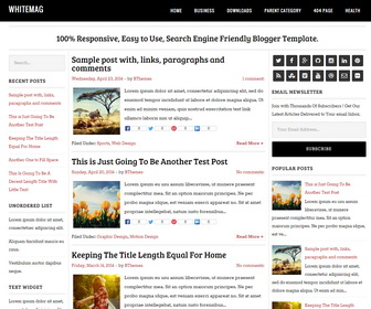 WhiteMag Blogger Template